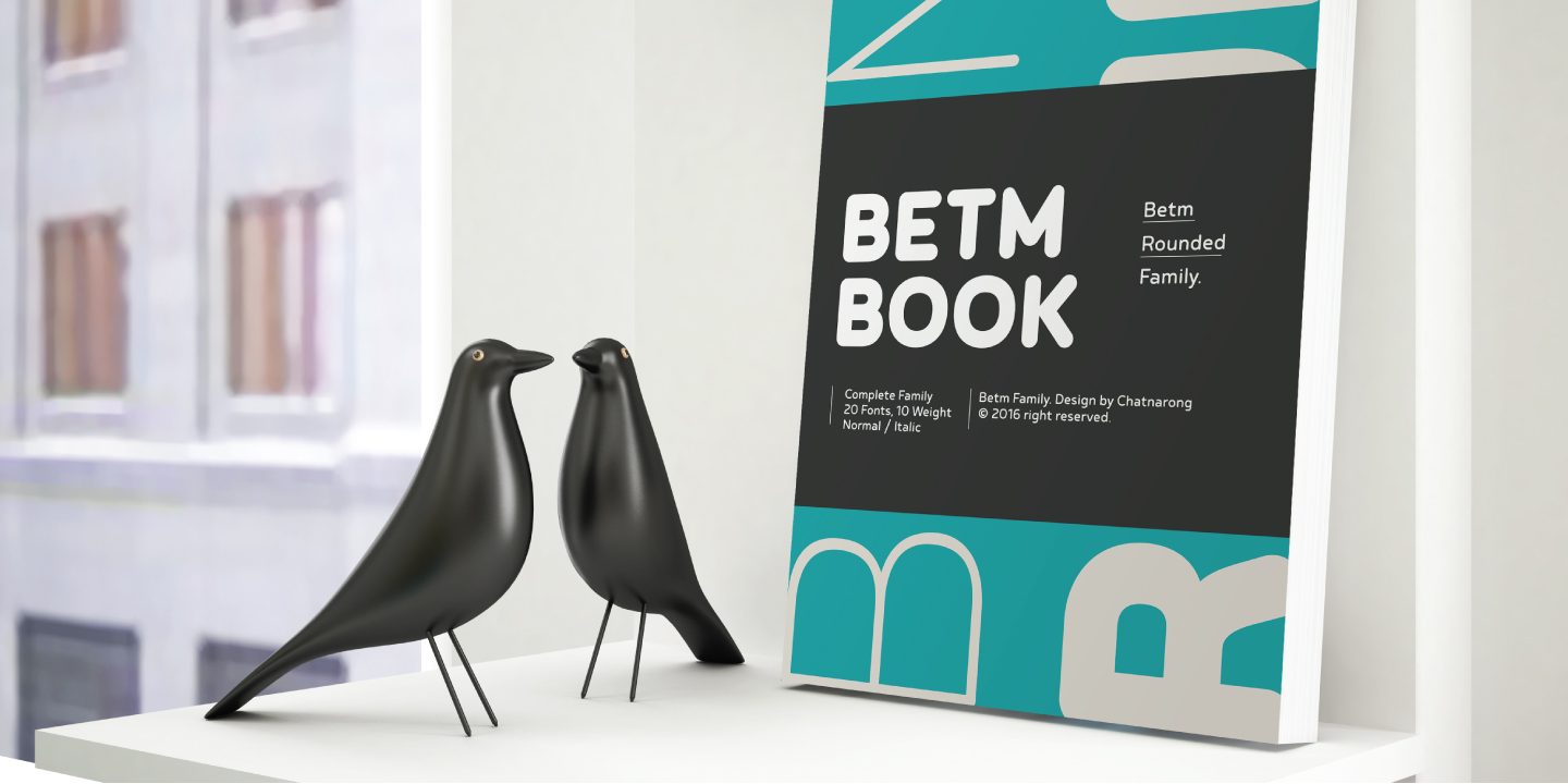 Betm Rounded Medium Font preview